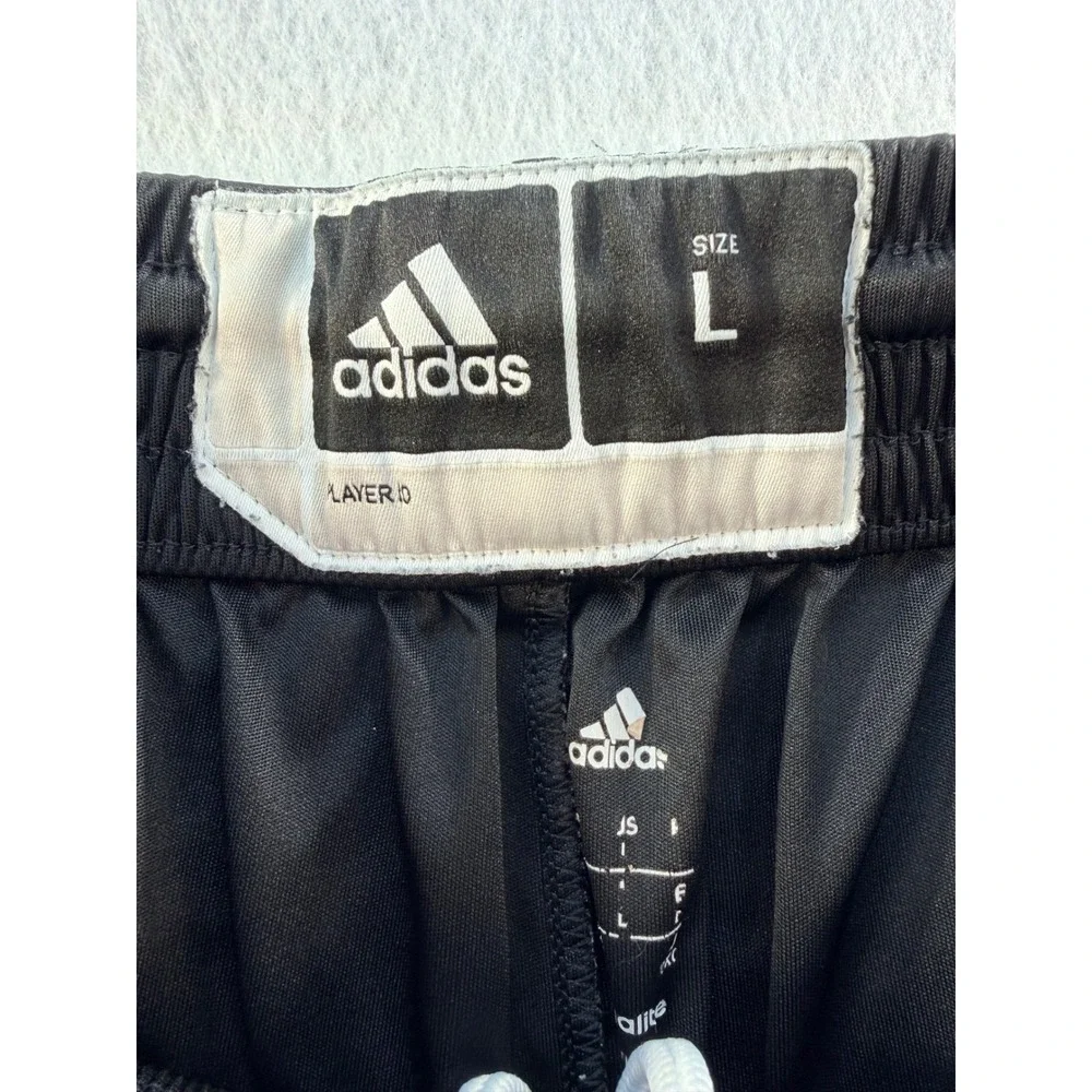 Adidas Brooklyn Nets Basketball Shorts Black White Striped Mens Large Climalite